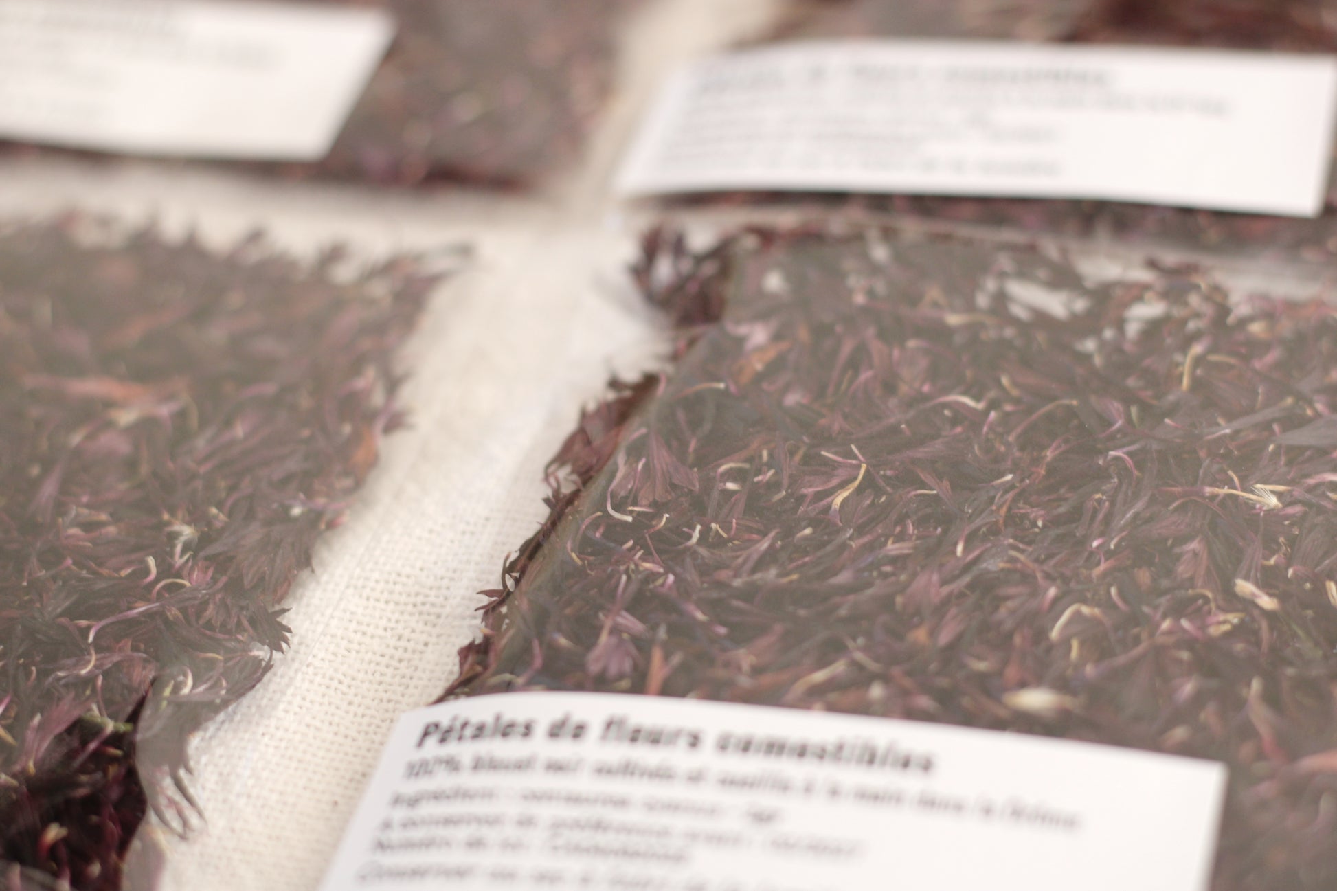 pétales comestible bleuet noir